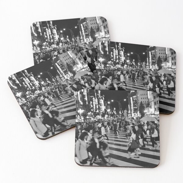 Item preview, Tokyo Shinjuku Japan Black And White designed and sold by MoAndPaul-.