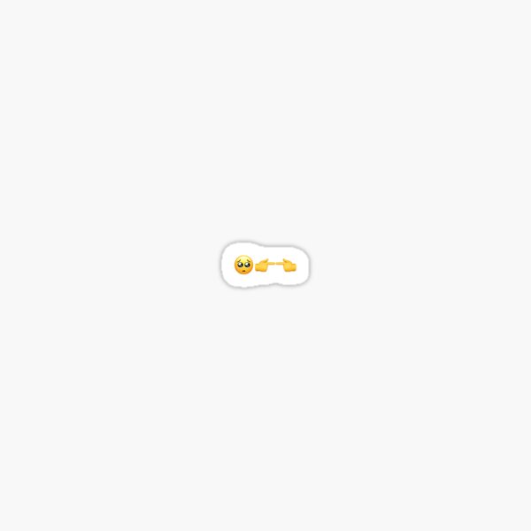 emoji tímido Pegatina
