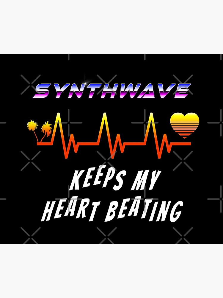 Synthwave keeps my heart beating by GaiaDC