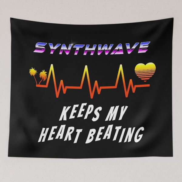Item preview, Synthwave keeps my heart beating designed and sold by Gaia Dream Creation.