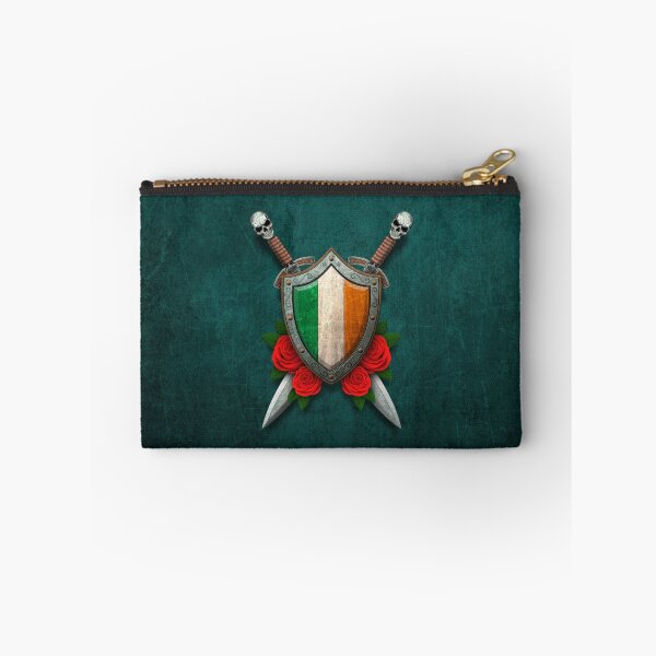 Item preview, Irish Flag on a Worn Shield and Crossed Swords designed and sold by JeffBartels.