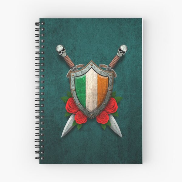Item preview, Irish Flag on a Worn Shield and Crossed Swords designed and sold by JeffBartels.