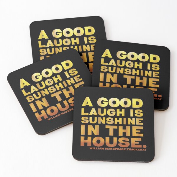 Item preview, Sunshine Thackeray Quote Typographical Design - BLACK designed and sold by fatchairprint.