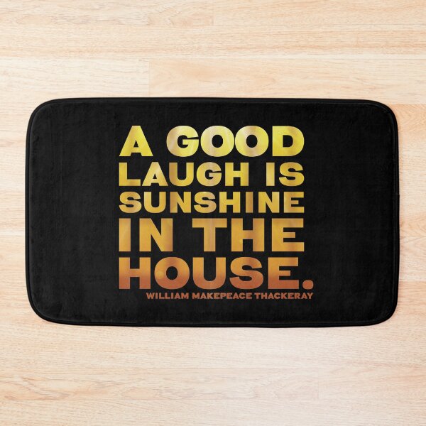 Item preview, Sunshine Thackeray Quote Typographical Design - BLACK designed and sold by fatchairprint.