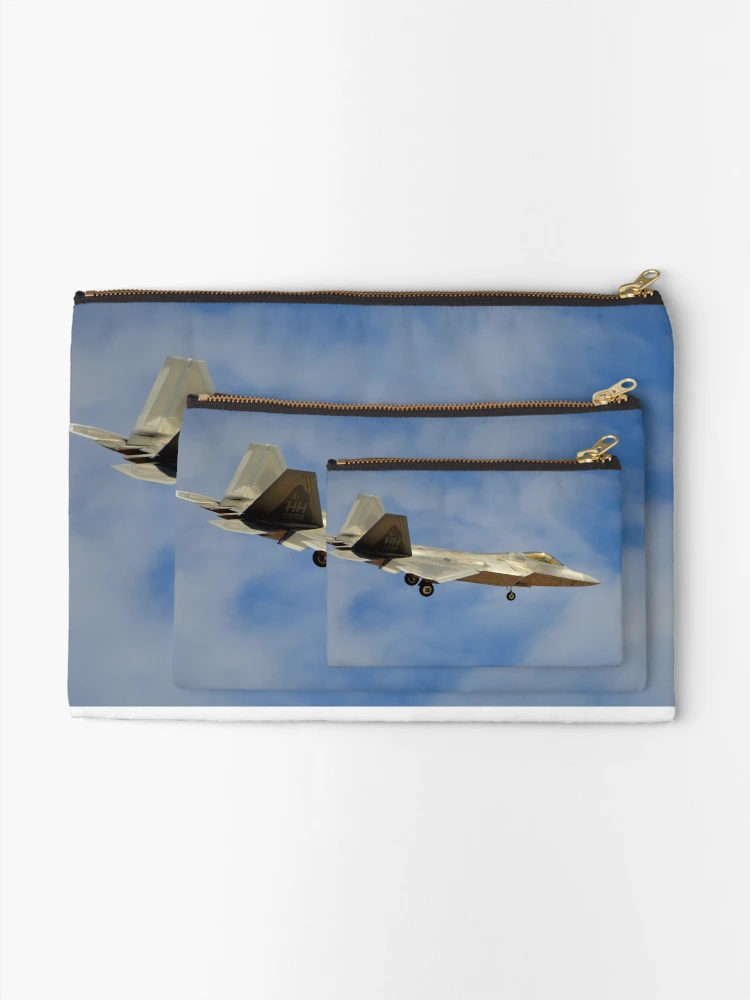 Thumbnail 2 of 4, Zipper Pouch, F-22 Raptor designed and sold by Eleu Tabares.