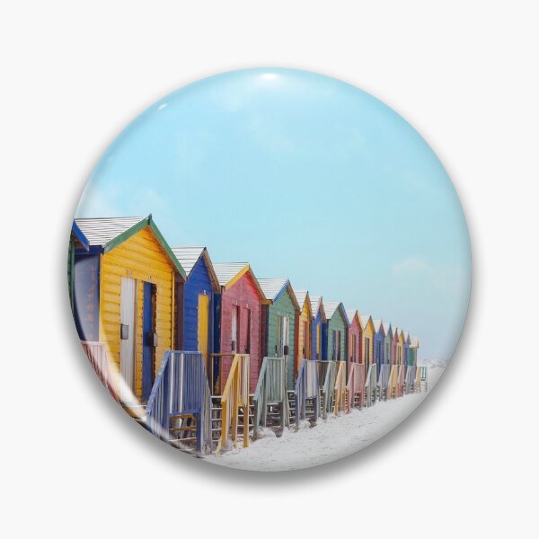 Item preview, Beach Huts View Nautical Clock designed and sold by ClocksMan.