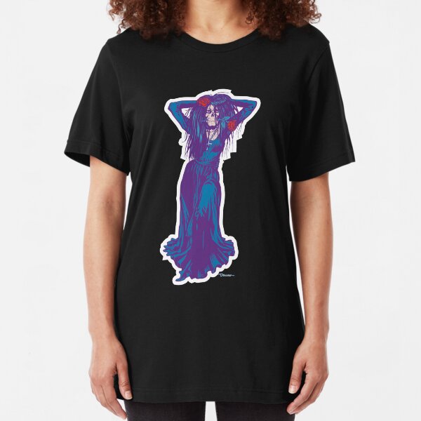 Ghoul Girl, by Dillon Naylor, hosted Slim Fit T-Shirt