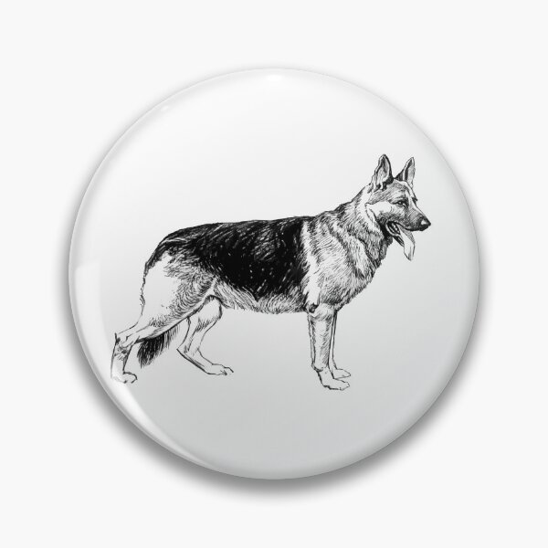 Item preview, German Shepard Sketch designed and sold by Reethes.