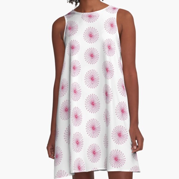 Spirograph Design #2 A-Line Dress