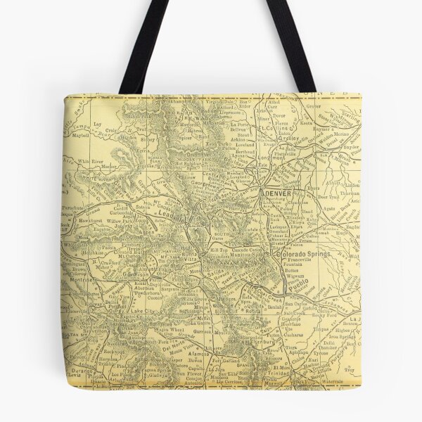 Item preview, Vintage Map of Colorado (1891) designed and sold by BravuraMedia.