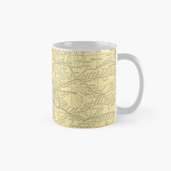 Item preview, Vintage Map of Colorado (1891) designed and sold by BravuraMedia.