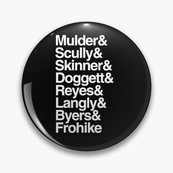 Item preview, The X Files characters list Helvetica designed and sold by thejblock.