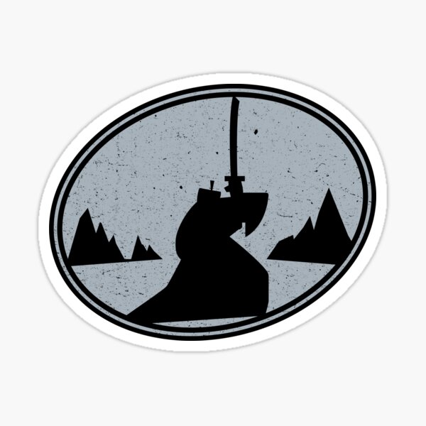 Vista previa del artículo con la obra «Samurai Jack, listo para la acción», diseñado y vendido por Phil Tessier 2.