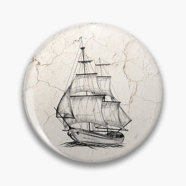 Item preview, Vintage Boat Roman Numeral Nautical Clock designed and sold by ClocksMan.