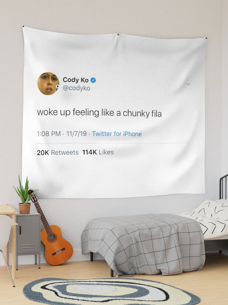 Cody ko tweet tapestry sale