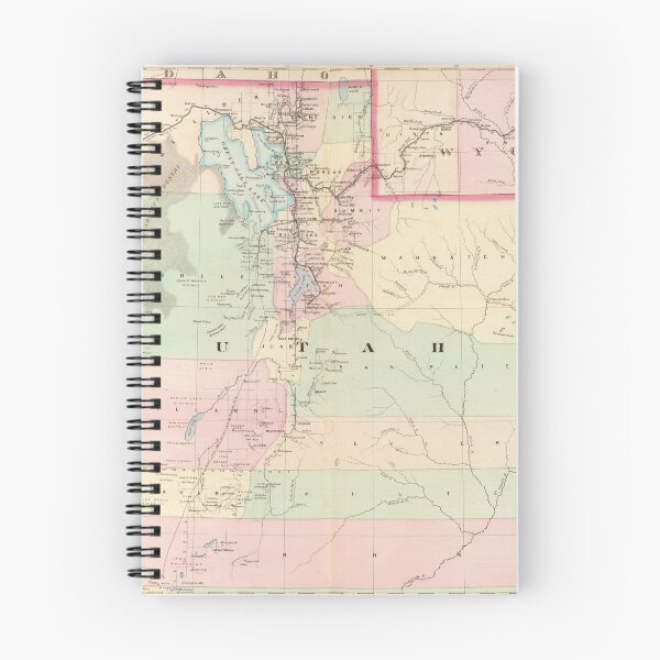 Item preview, Vintage Map of Utah (1874) designed and sold by BravuraMedia.
