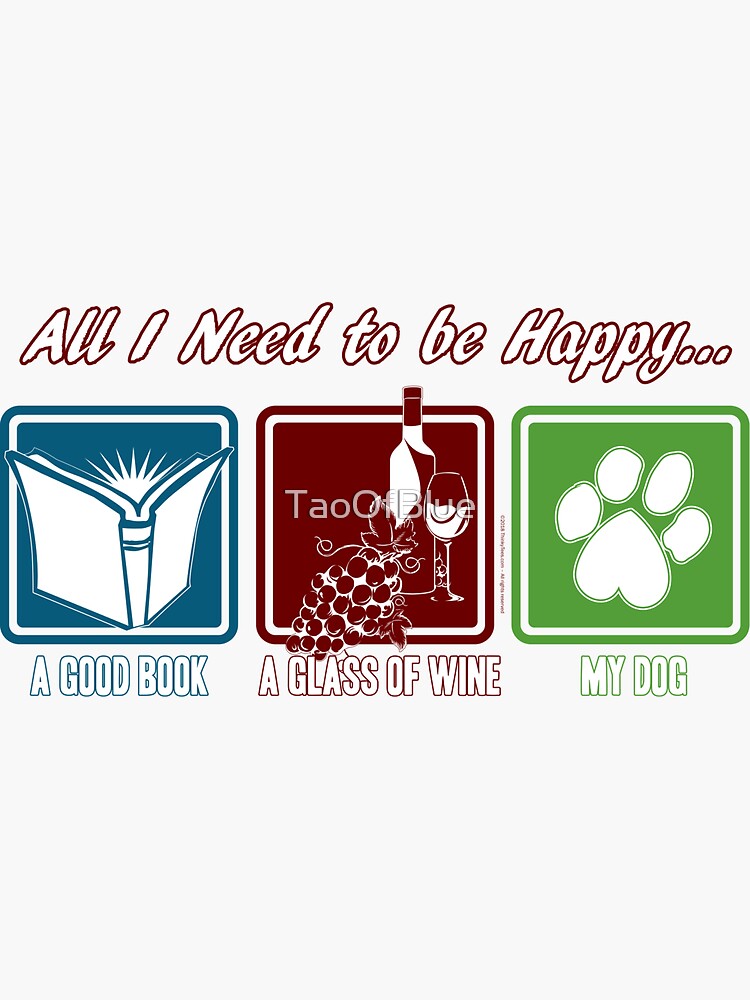 Book, Wine, Dog by TaoOfBlue