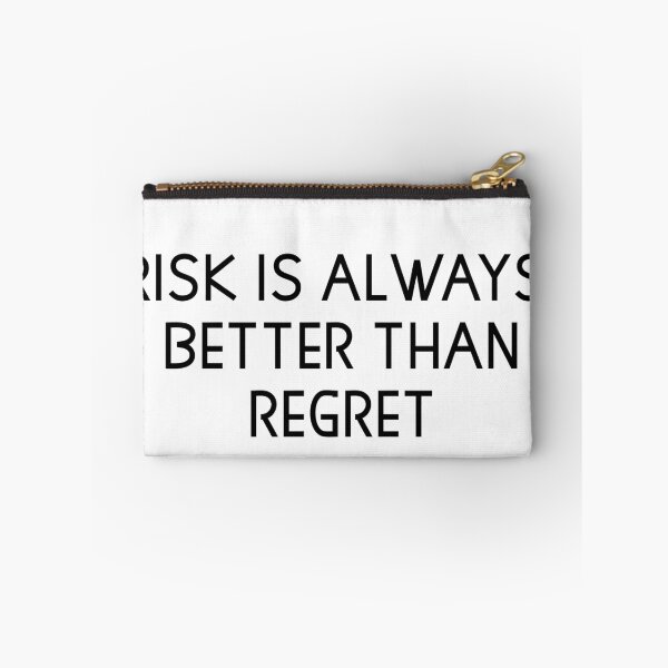 Item preview, risk is always better than regret designed and sold by motivation4you.