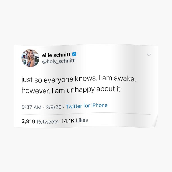 Funny tweet Poster