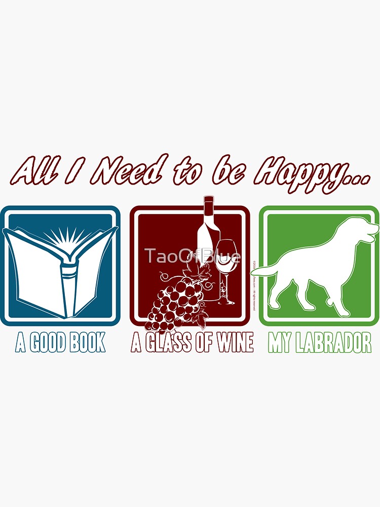 Book, Wine, Labrador by TaoOfBlue