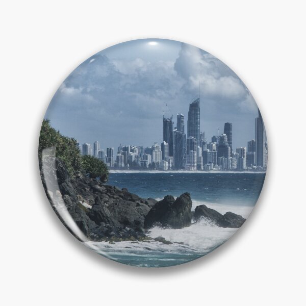 Item preview, Ocean View Building View Nautical Clock designed and sold by ClocksMan.