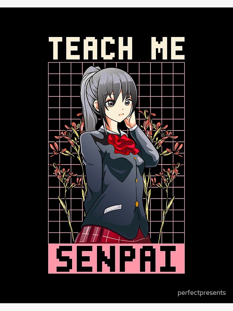 Senpai Anime Girl Japanese Cute Manga Kawaii Digital Art by The