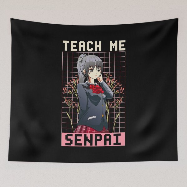 Item preview, Teach Me Senpai Cute Anime Girl designed and sold by perfectpresents.