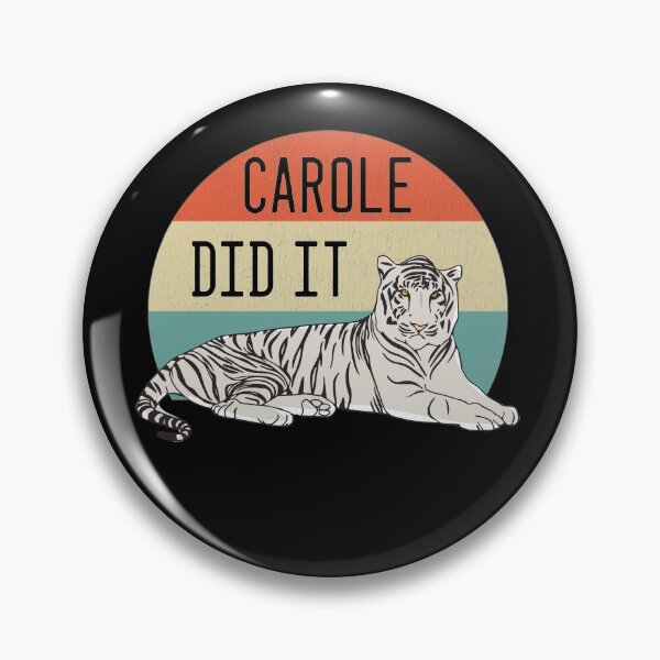 Item preview, Vintage Tiger King "Carole Did It" Retro Sunset Tiger Graphic designed and sold by DSweethearts.