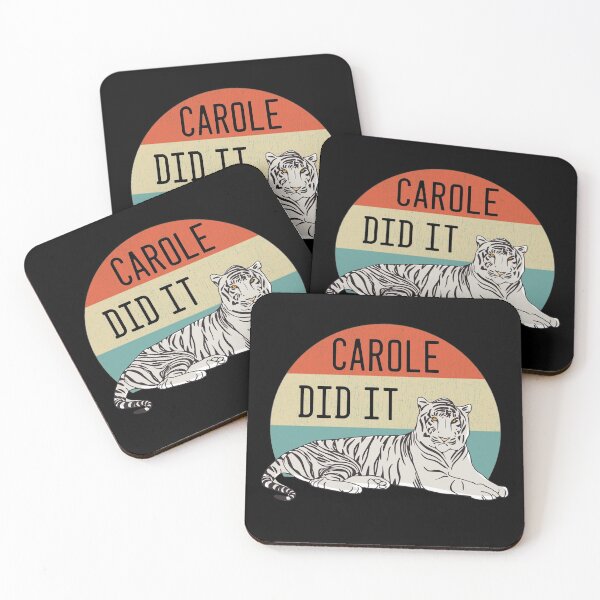 Item preview, Vintage Tiger King "Carole Did It" Retro Sunset Tiger Graphic designed and sold by DSweethearts.