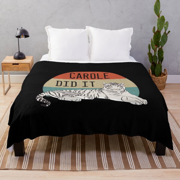 Item preview, Vintage Tiger King "Carole Did It" Retro Sunset Tiger Graphic designed and sold by DSweethearts.