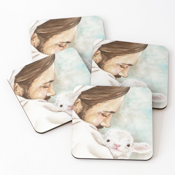 Item preview, Christ with Lamb Watercolor Print designed and sold by chelseaargyle.
