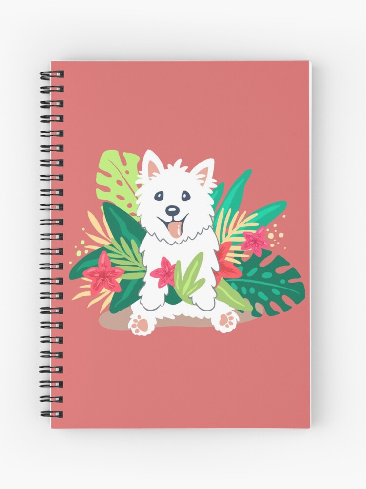 Thumbnail 1 of 3, Journal, Westie dog Happy Spring designed and sold by mirunasfia.