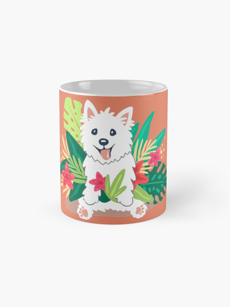 Thumbnail 4 of 6, Coffee Mug, Westie dog Happy Spring designed and sold by mirunasfia.