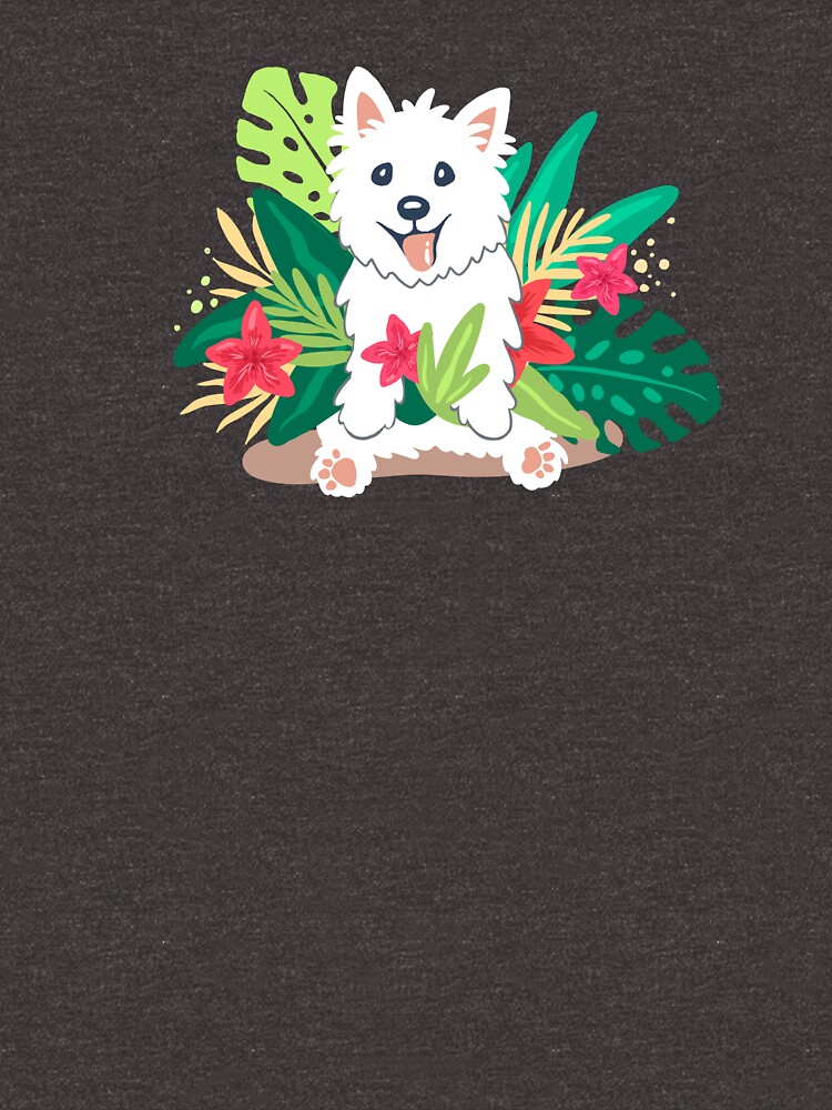 Thumbnail 3 of 3, Relaxed Fit T-Shirt, Westie dog Happy Spring designed and sold by mirunasfia.