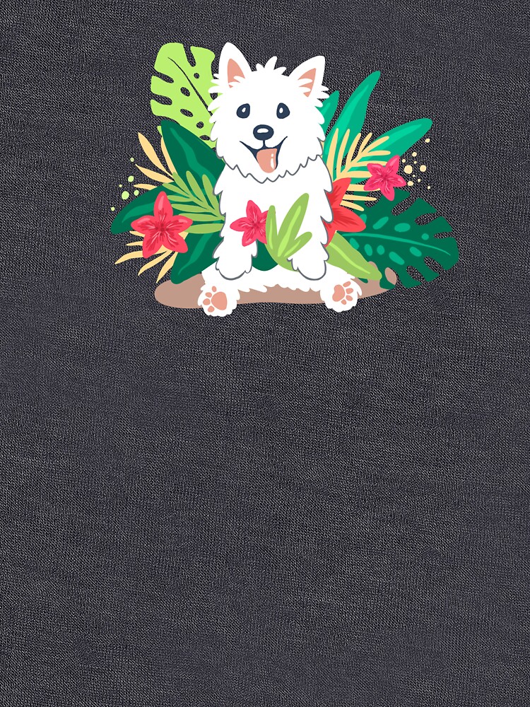 Thumbnail 5 of 5, Lightweight Hoodie, Westie dog Happy Spring designed and sold by mirunasfia.