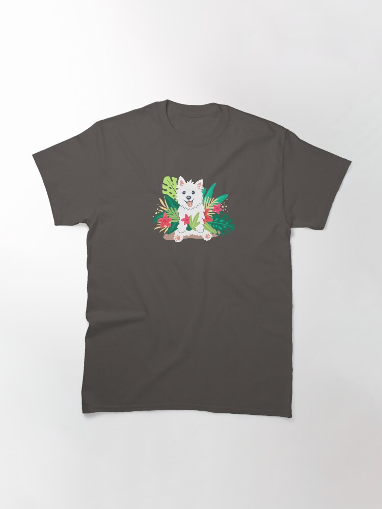 Thumbnail 3 of 7, Classic T-Shirt, Westie dog Happy Spring designed and sold by mirunasfia.