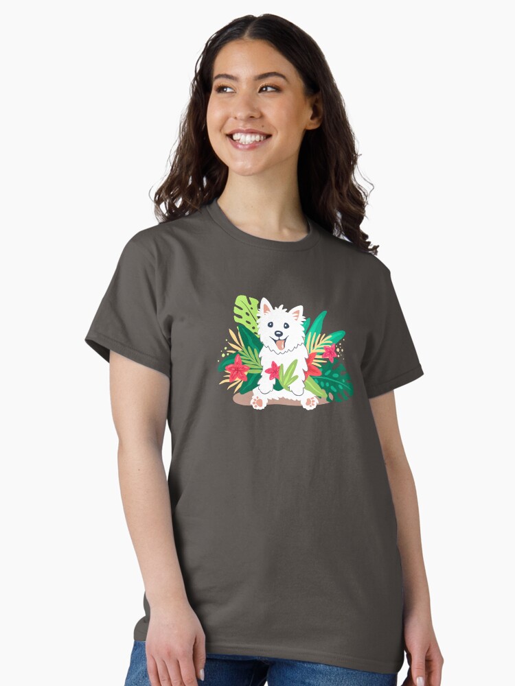 Thumbnail 2 of 7, Classic T-Shirt, Westie dog Happy Spring designed and sold by mirunasfia.