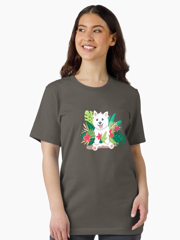 Thumbnail 2 of 7, Essential T-Shirt, Westie dog Happy Spring designed and sold by mirunasfia.