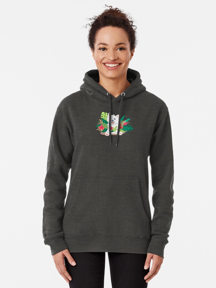 Thumbnail 2 of 5, Pullover Hoodie, Westie dog Happy Spring designed and sold by mirunasfia.