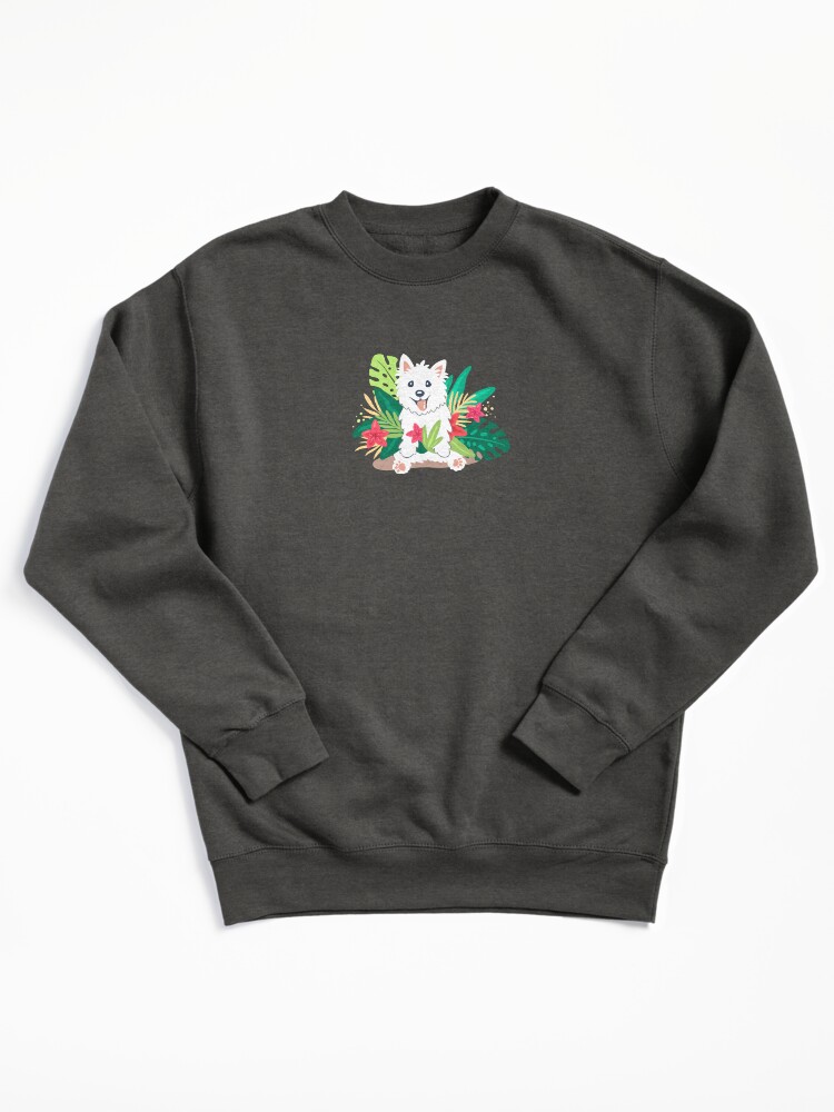 Thumbnail 2 of 7, Pullover Sweatshirt, Westie dog Happy Spring designed and sold by mirunasfia.
