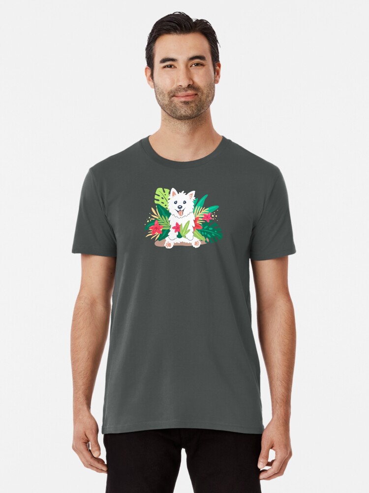 Thumbnail 1 of 6, Premium T-Shirt, Westie dog Happy Spring designed and sold by mirunasfia.