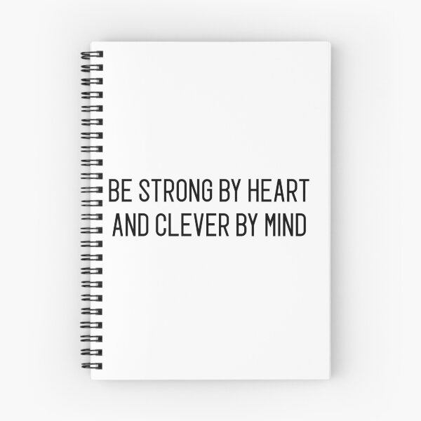 Item preview, be strong by heart and clever by mind designed and sold by motivation4you.