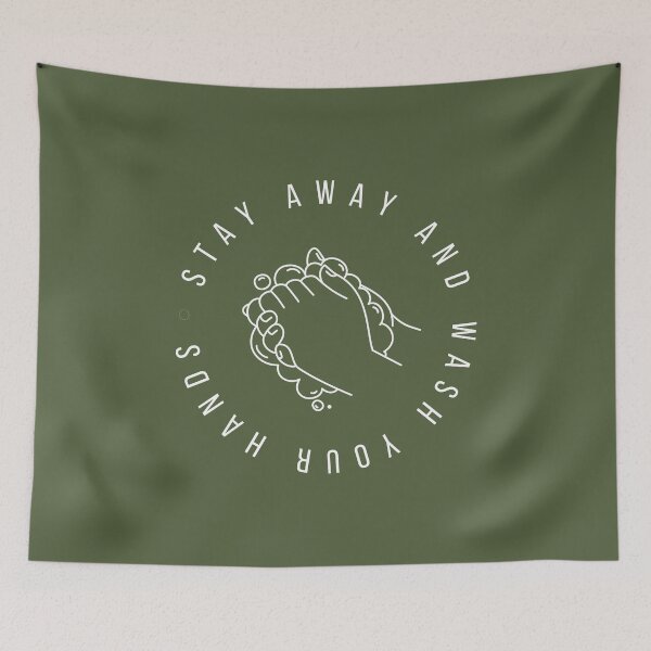 Item preview, Stay Away & Wash Your Hands designed and sold by Britt Buzan.