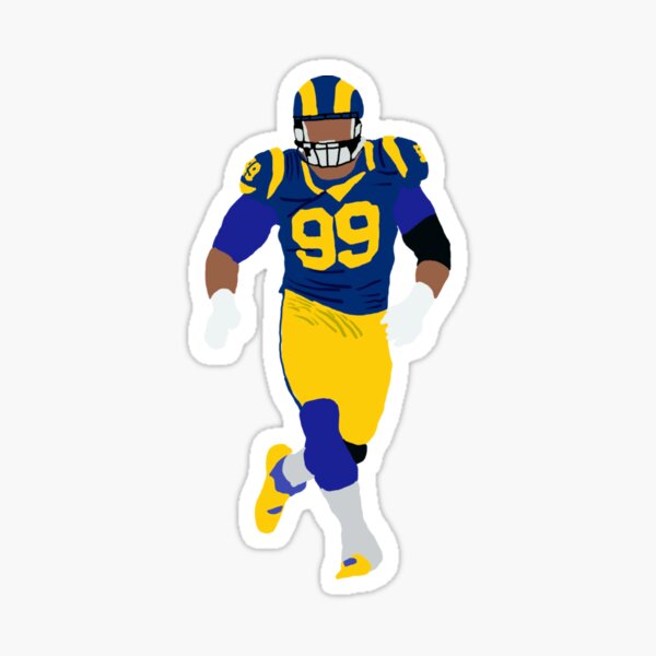 Aaron Donald Los Angeles Rams Watercolor Strokes Pixel Art 10 Mixed Media  by Joe Hamilton - Pixels