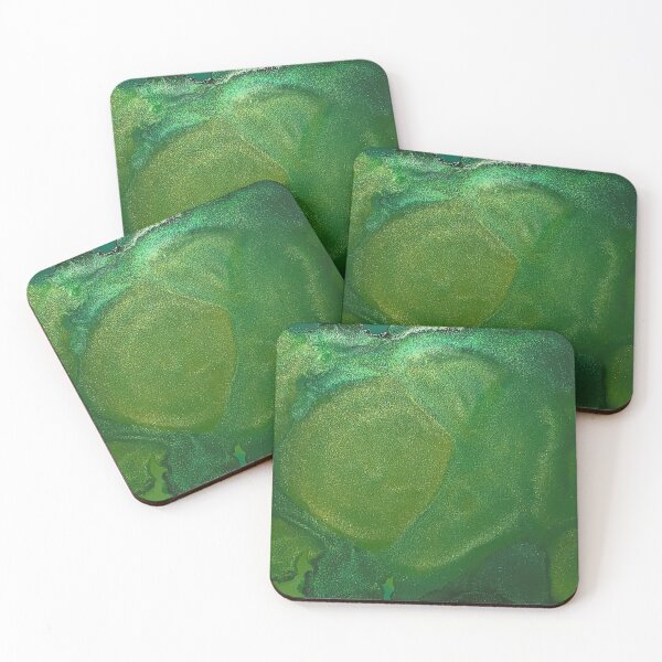 Item preview, Green Pearls Alcohol Ink  designed and sold by vonnieacrylics.