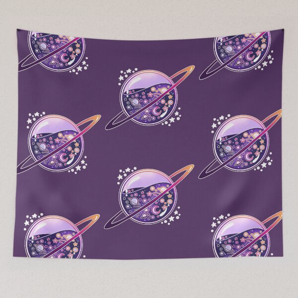 Item preview, Galaxy Filled Planet designed and sold by heysoleilart.
