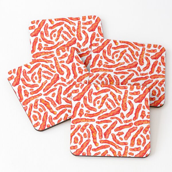 Item preview, Flamin' Hot Cheese Puff Pattern - White designed and sold by Kelly  Gilleran.