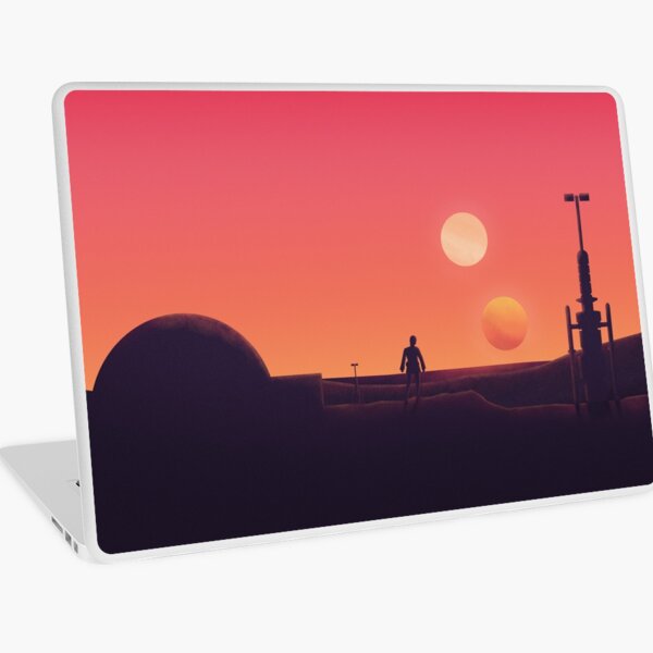 Binary Sunset Laptop Skin