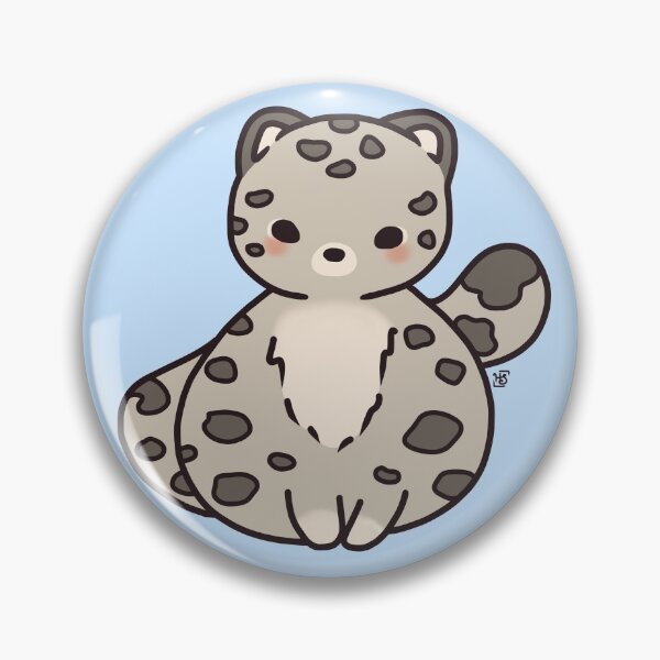 Item preview, Kawaii Snow Leopard designed and sold by heysoleilart.