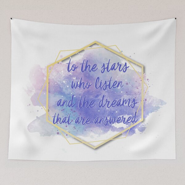 Item preview, to the stars who listen and the dreams that are answered designed and sold by lovely-lyrics.